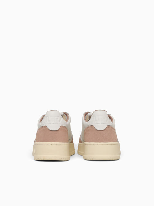 Medalist Low White Rose camel lea Sde White Multi / 36 / M