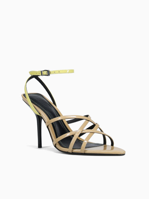 Sharon Ecru Olive Sunny line patent Beige Multi / 5 / M
