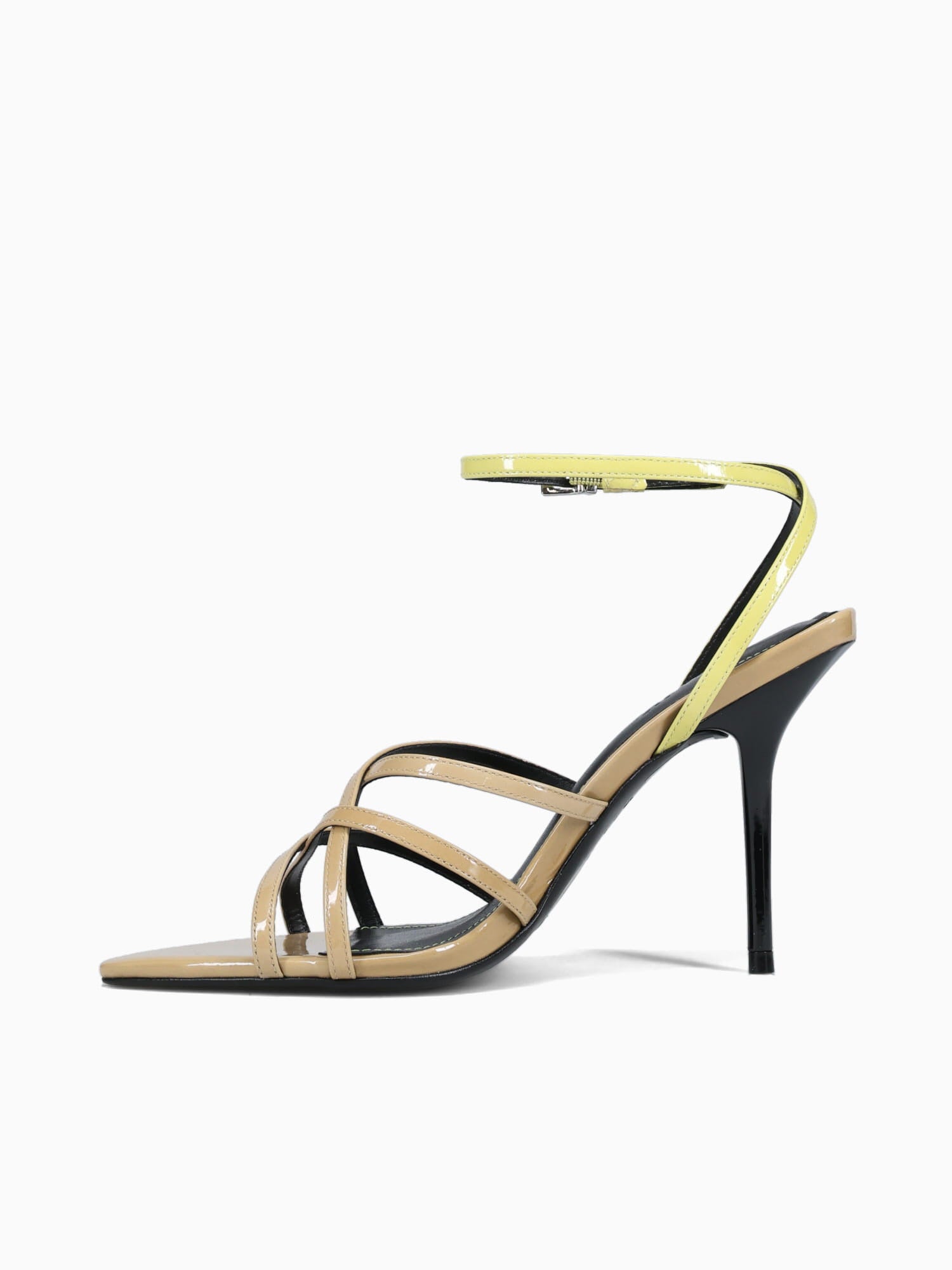Sharon Ecru Olive Sunny line patent Beige Multi / 5 / M
