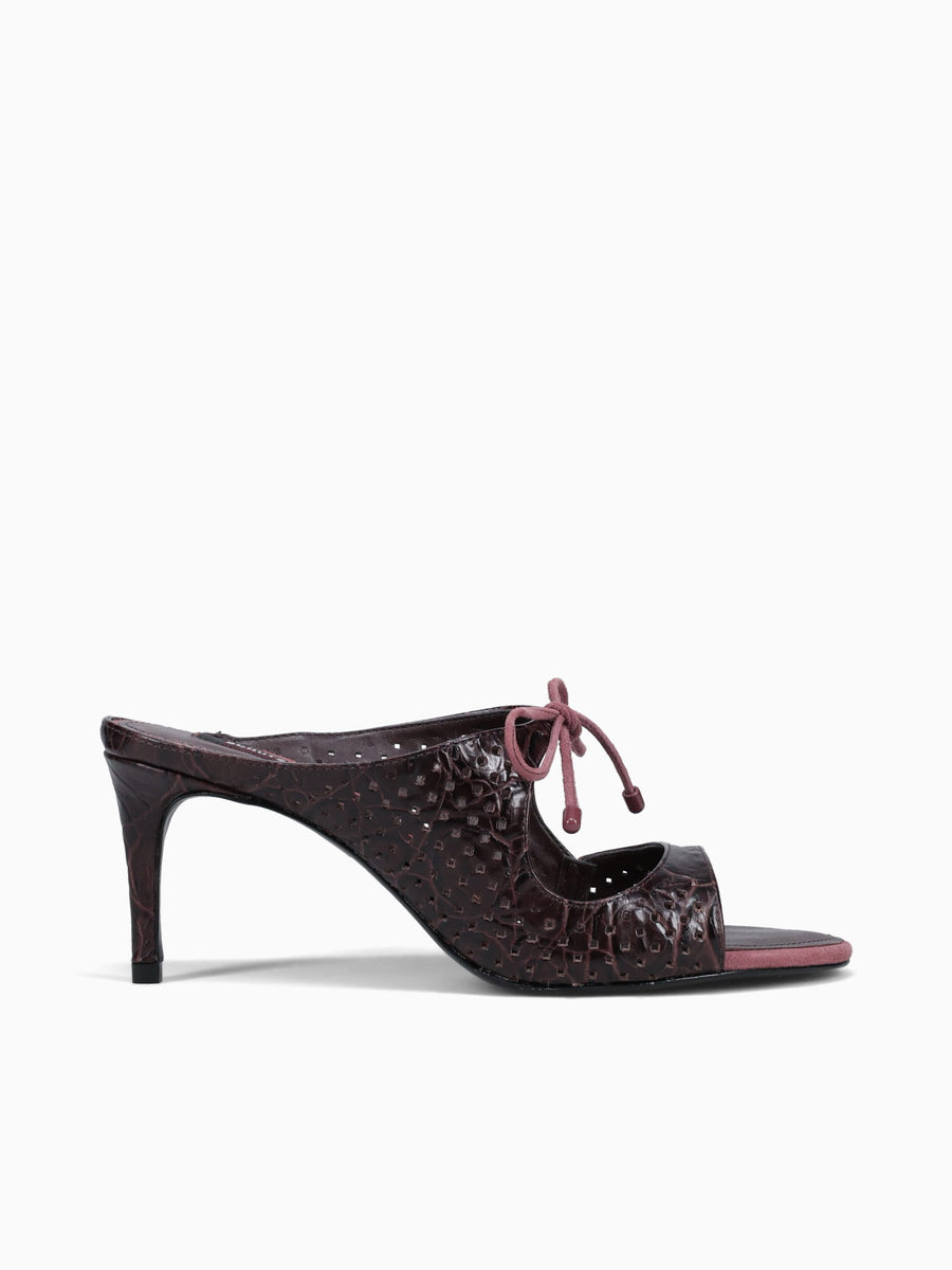 Silvia Maplewood Croco Casein Brown / 5 / M
