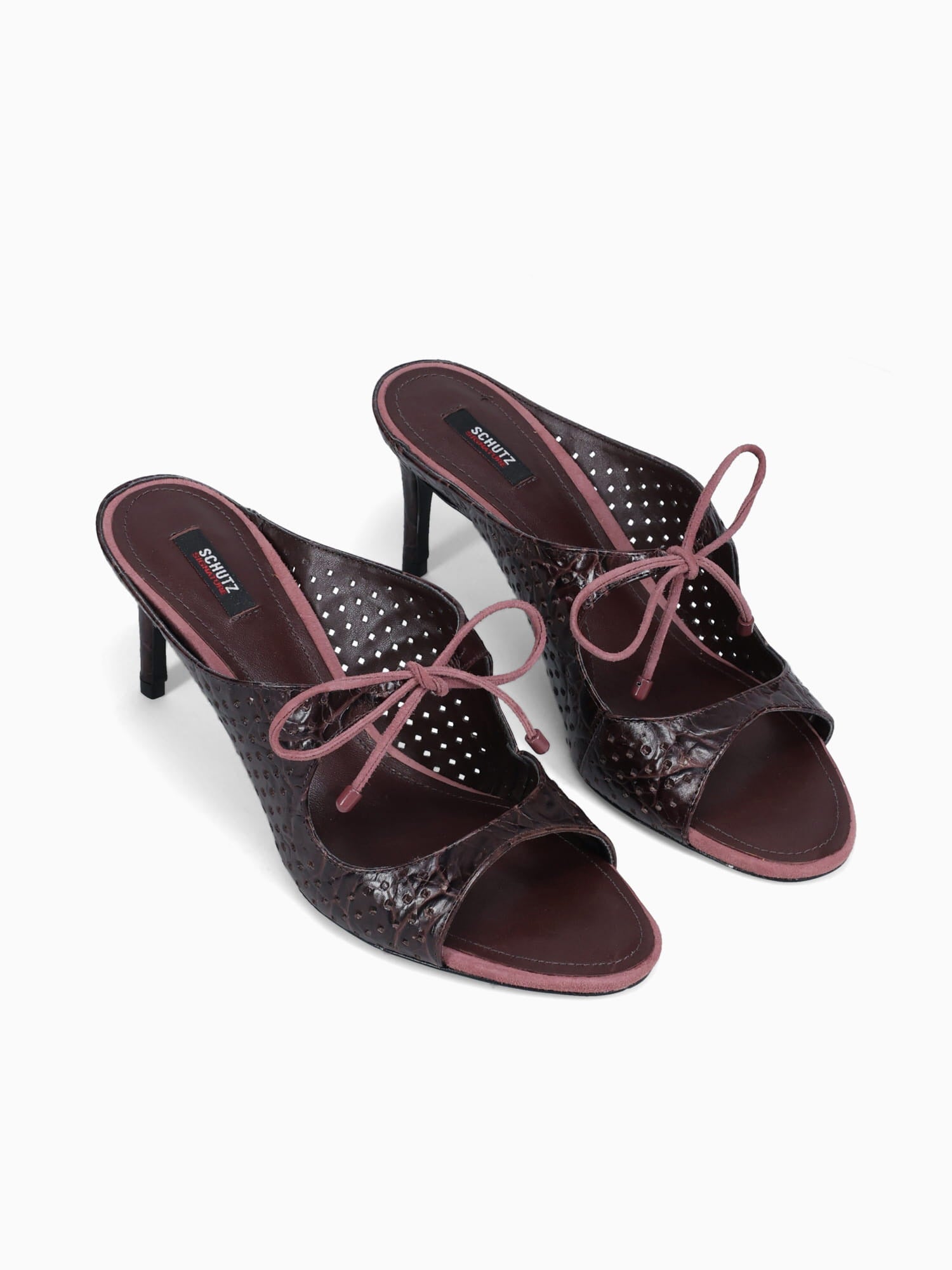 Silvia Maplewood Croco Casein Brown / 5 / M
