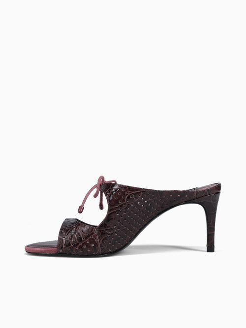 Silvia Maplewood Croco Casein Brown / 5 / M