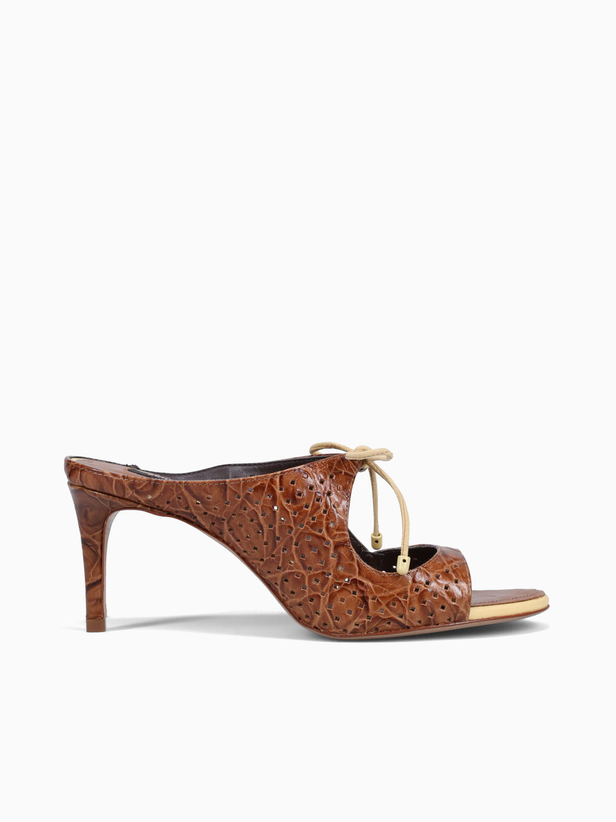 Silvia Teja Tostado Croco Casein Cognac / 5 / M