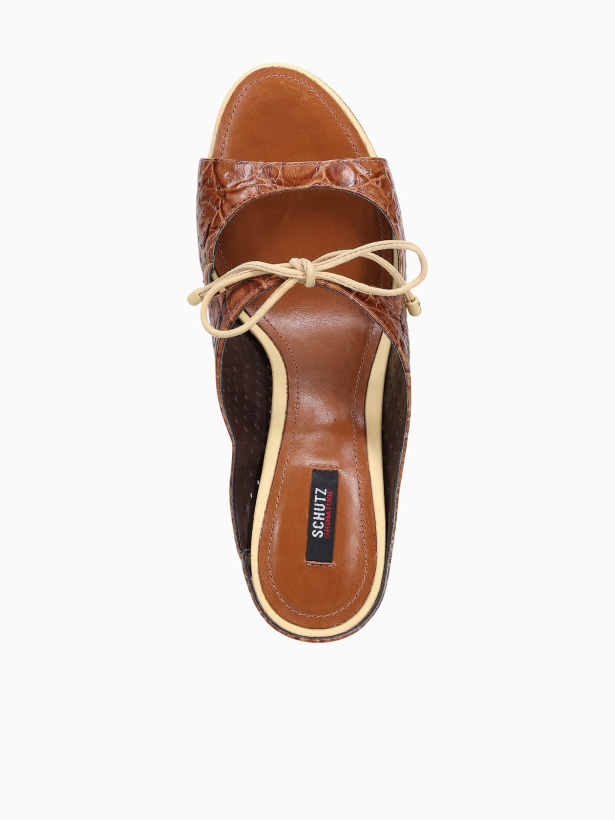 Silvia Teja Tostado Croco Casein Cognac / 5 / M