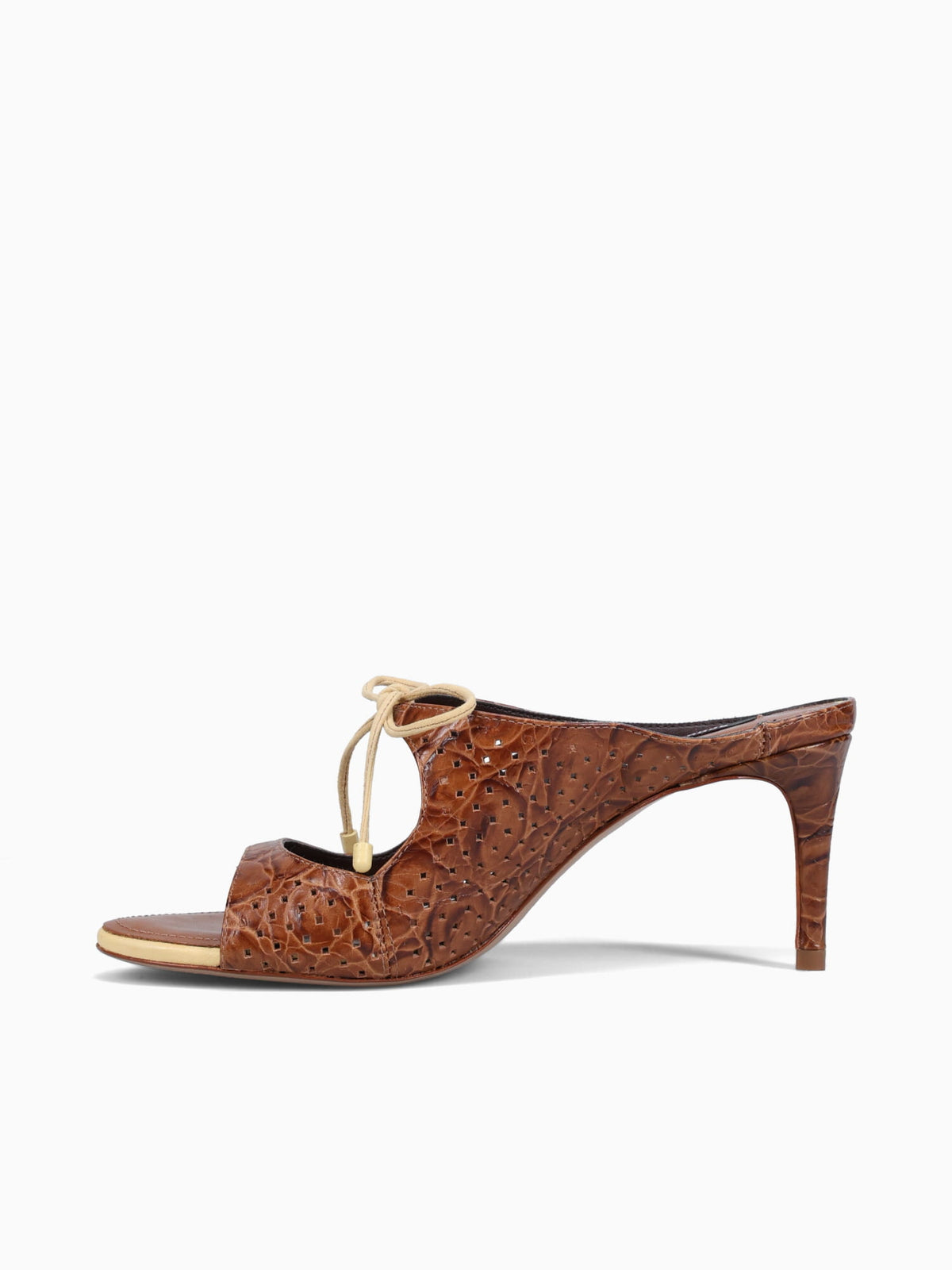 Silvia Teja Tostado Croco Casein Cognac / 5 / M