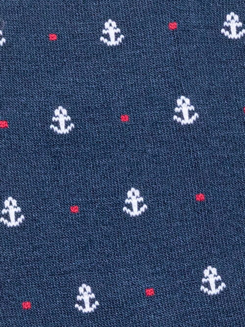Anchors Navy Cotton Poly Navy