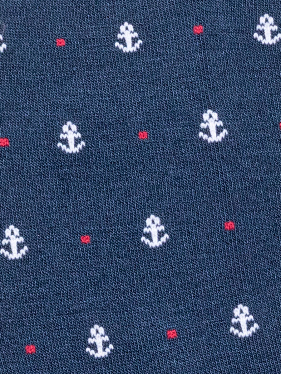 Anchors Navy Cotton Poly Navy