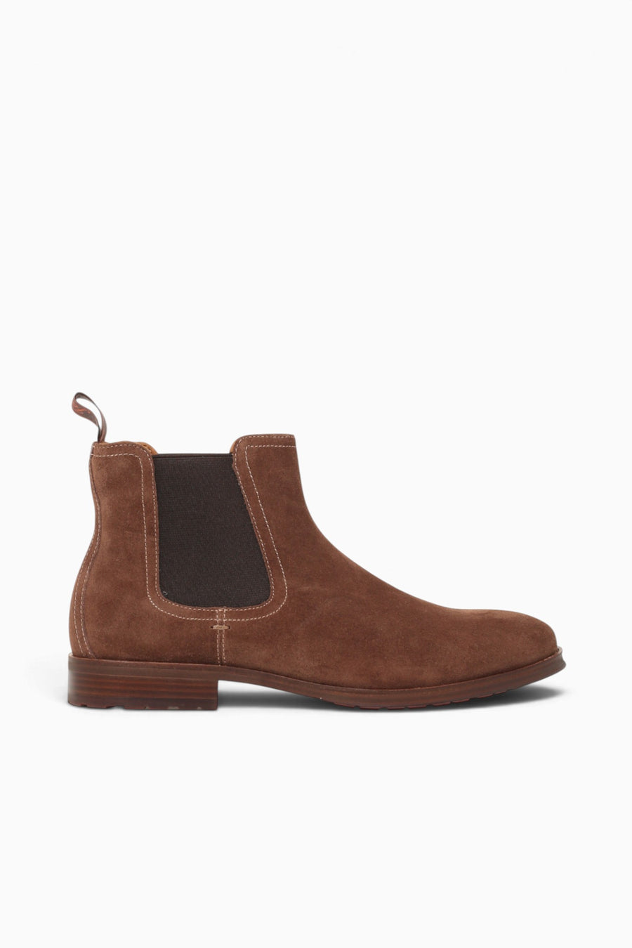 Rucci Lug Plain Toe Chelsea Brown Suede Brown / 7 / M