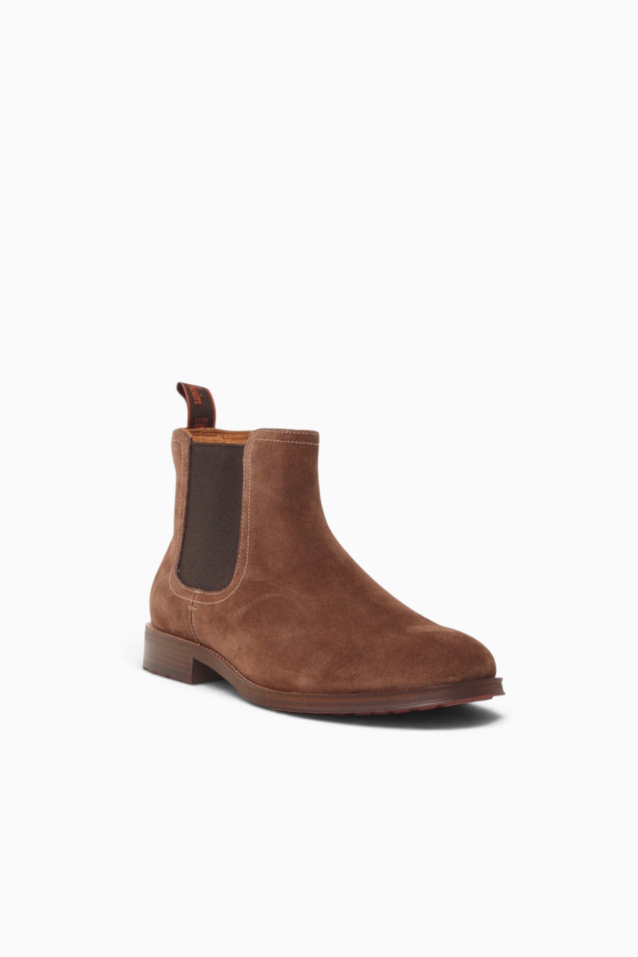 Rucci Lug Plain Toe Chelsea Brown Suede Brown / 7 / M