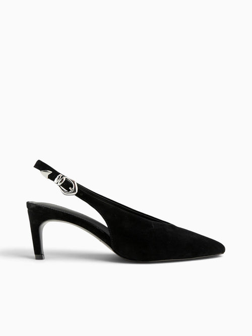 Lucia Black Suede Black / 5 / M