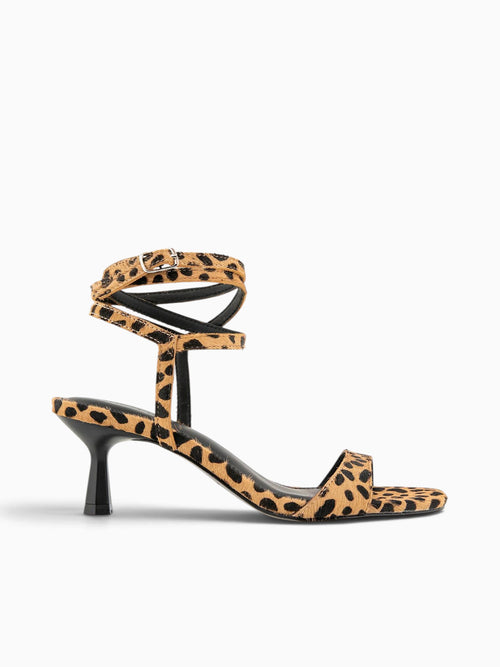 Camila Leopard Haircalf Black Brown / 5.5 / M