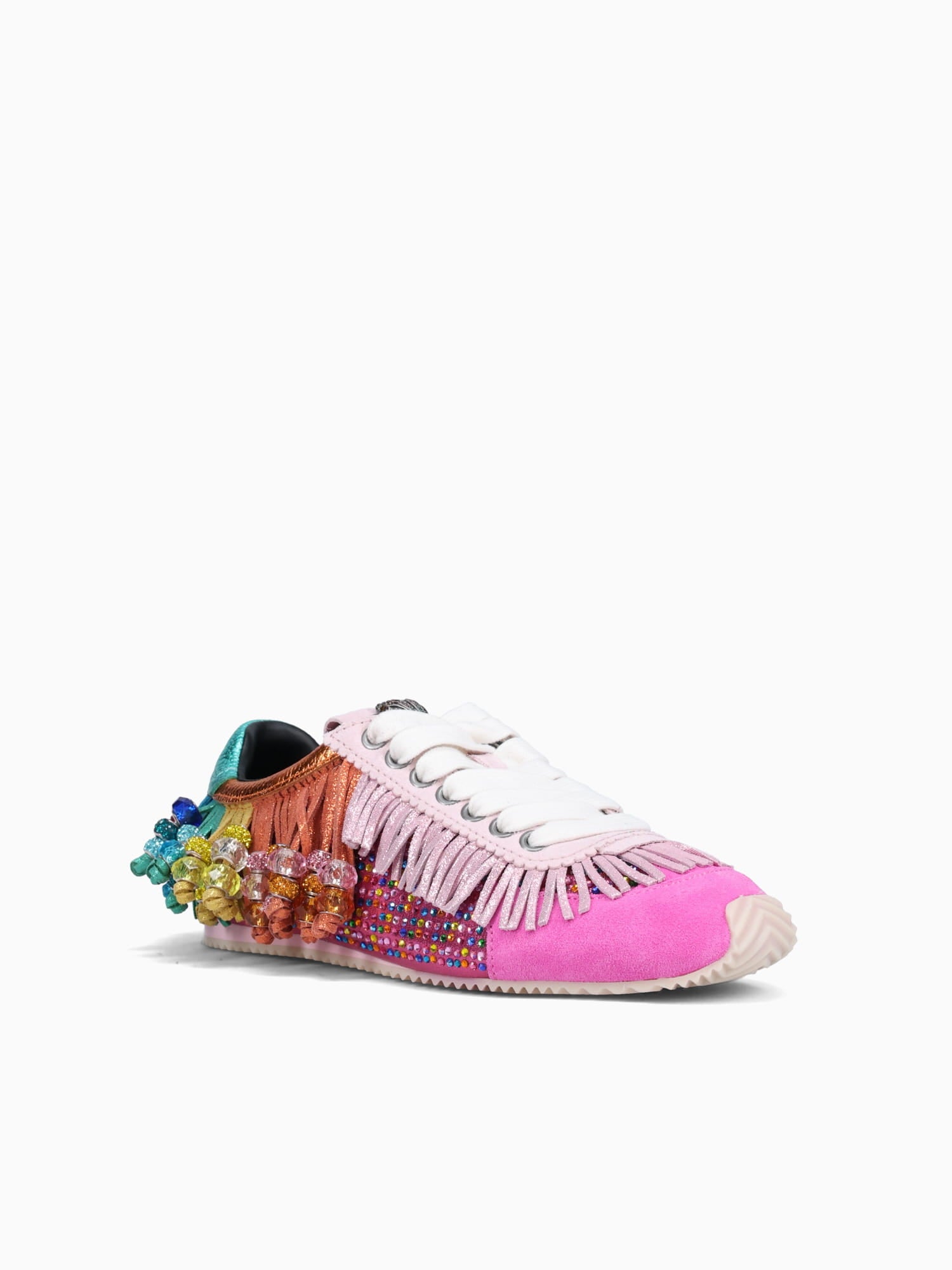 Islington Fringe Fusicia Combo Lea Sde Pink Multi / 5 / M
