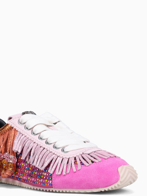 Islington Fringe Fusicia Combo Lea Sde Pink Multi / 5 / M
