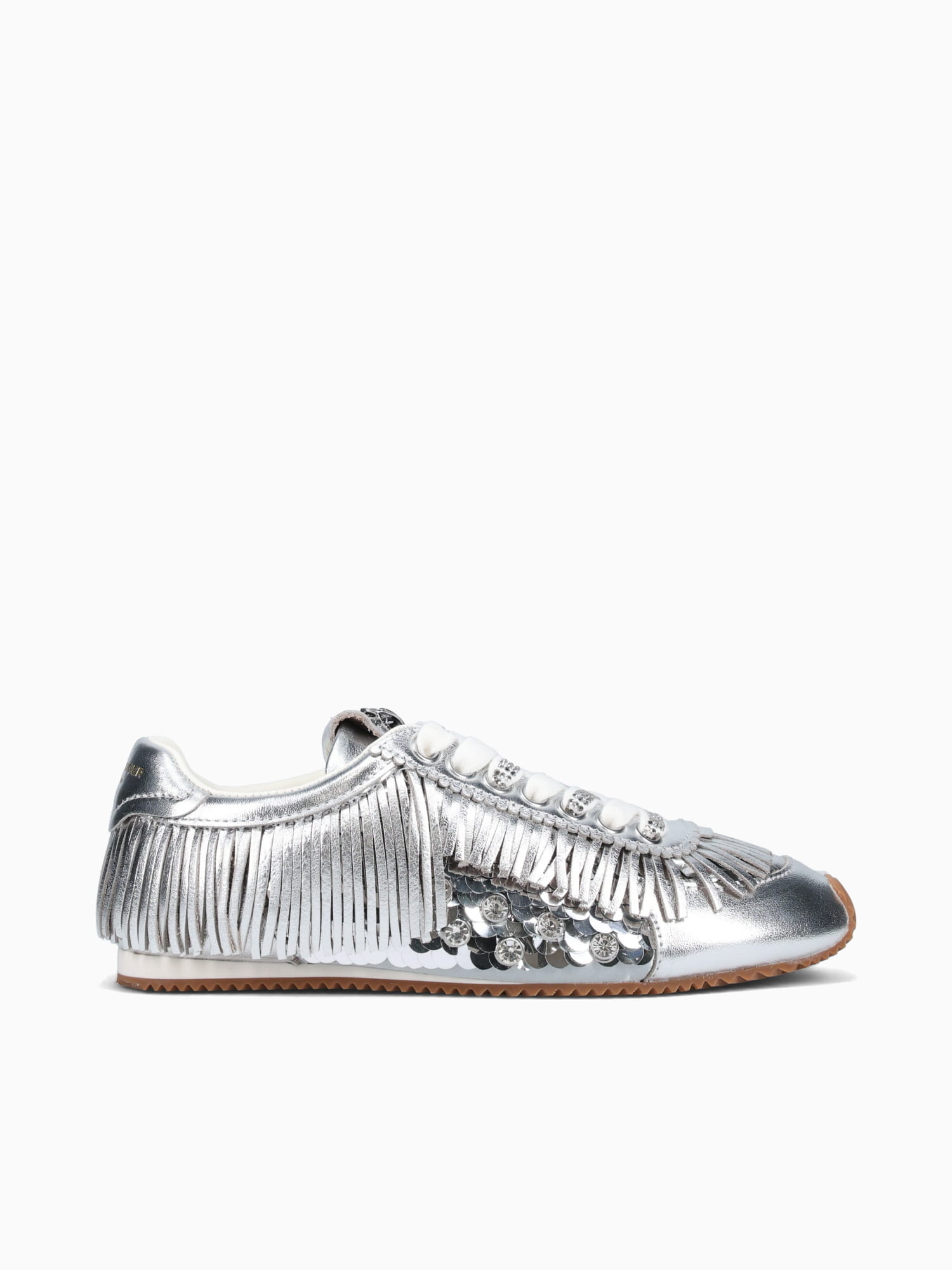 Islington Fringe Silver Leather Silver / 5 / M