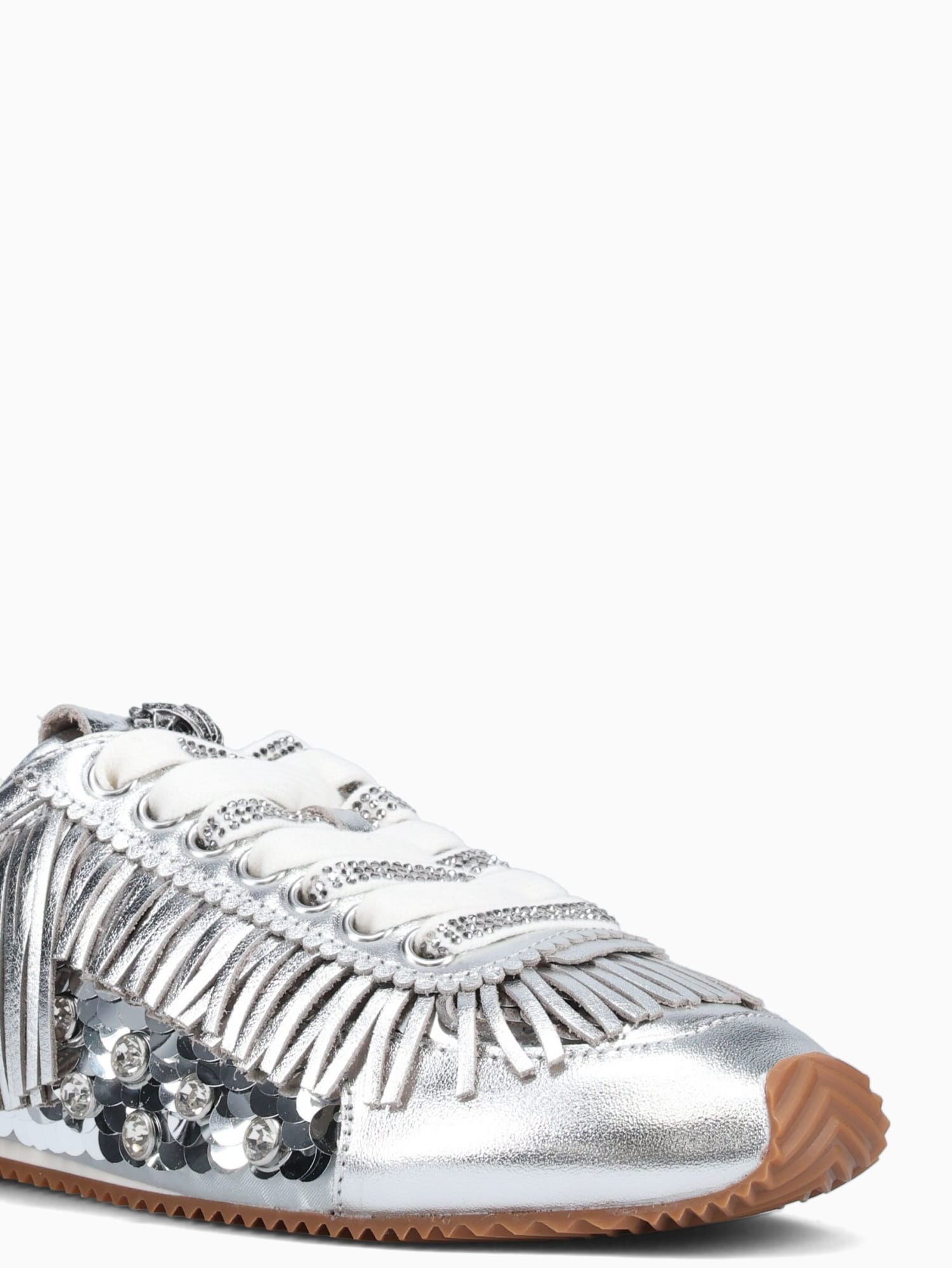 Islington Fringe Silver Leather Silver / 5 / M