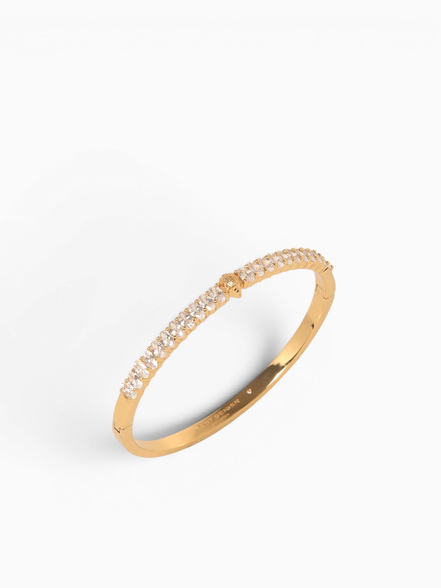 Bra Stones Bangle Gold Gold