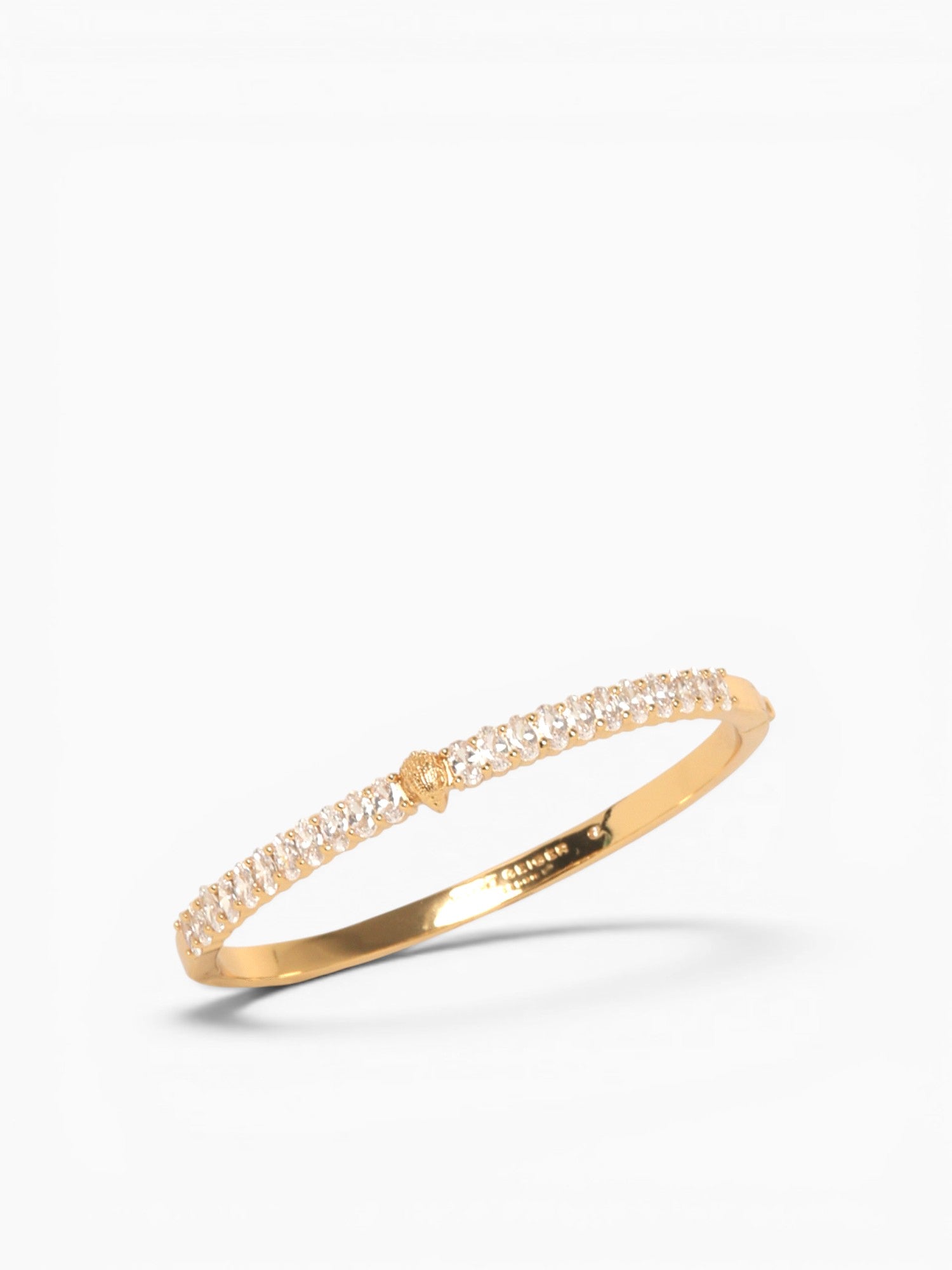 Bra Stones Bangle Gold Gold