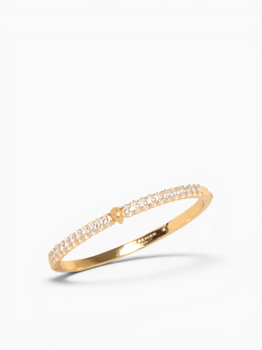 Bra Stones Bangle Gold Gold