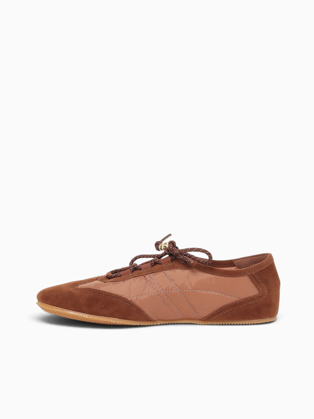 Sneakerina Chocolate Suede Nylon Brown / 5 / M