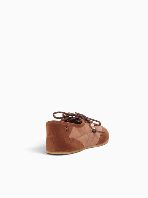 Sneakerina Chocolate Suede Nylon Brown / 5 / M