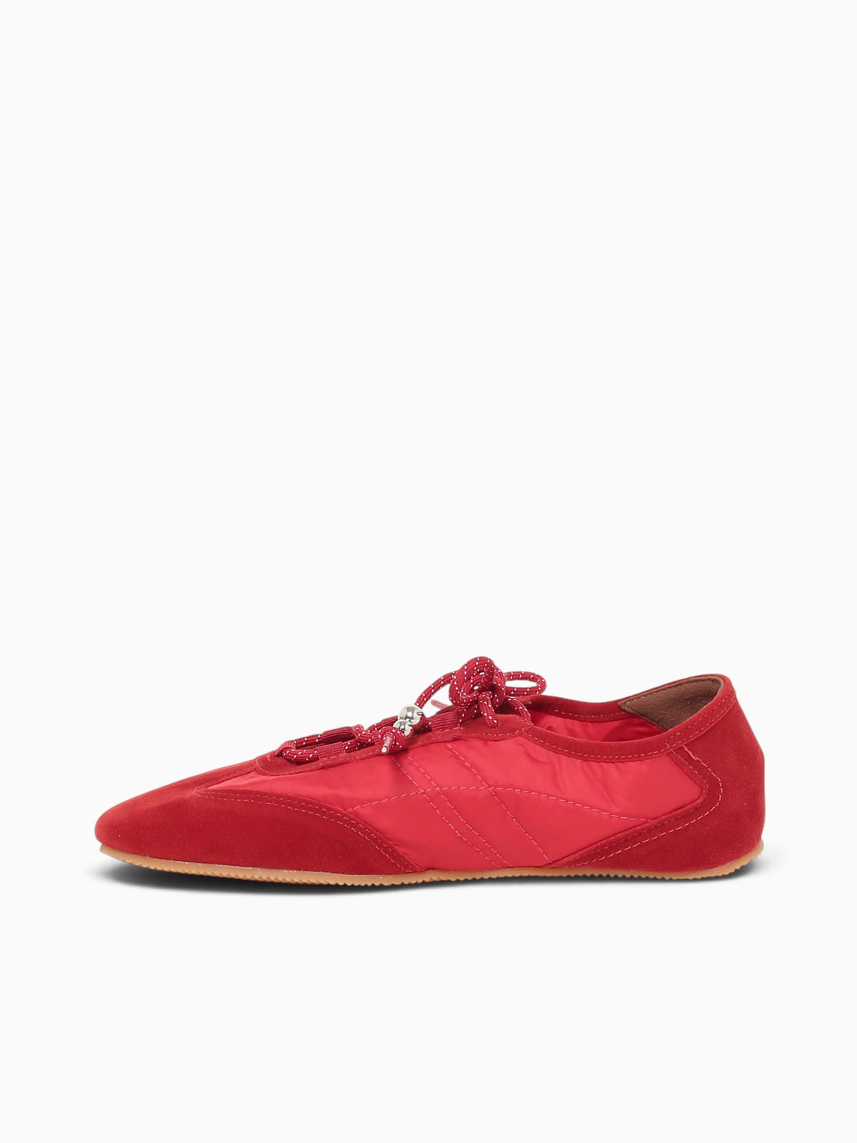 Sneakerina Tomato Red Suede Nylon Red / 5 / M
