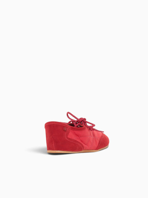 Sneakerina Tomato Red Suede Nylon Red / 5 / M