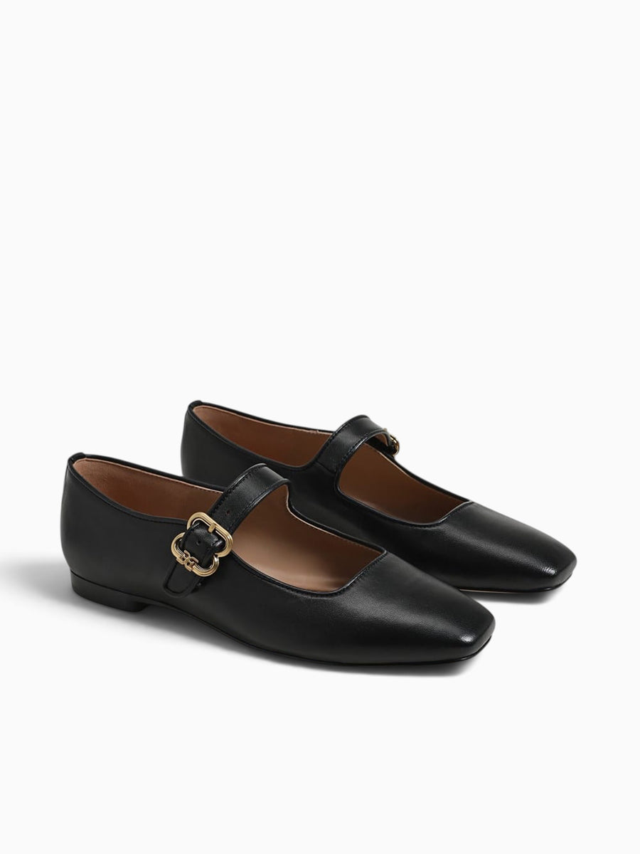 Michaela Black Leather Black / 5 / M