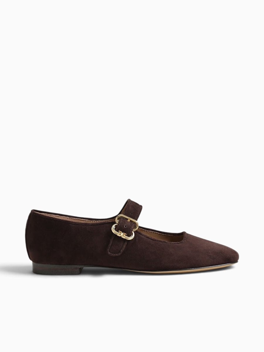 Michaela Cafe Noir Suede Brown / 5 / M