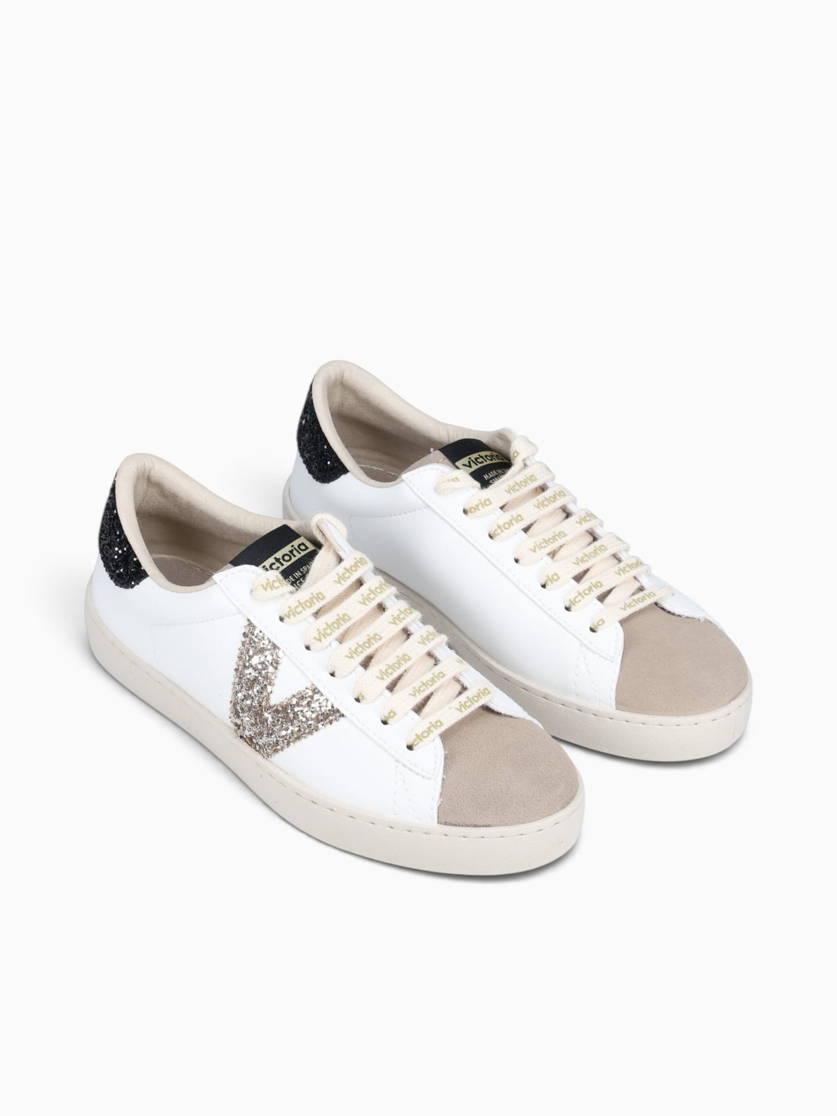 Berlin Glitter Cordon Negro Leather White Multi / 5 / M