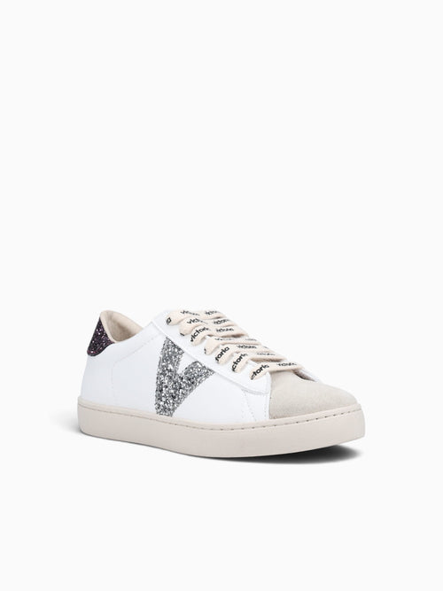 Berlin Glitter Cordon Burdeos Leather White Multi / 5 / M
