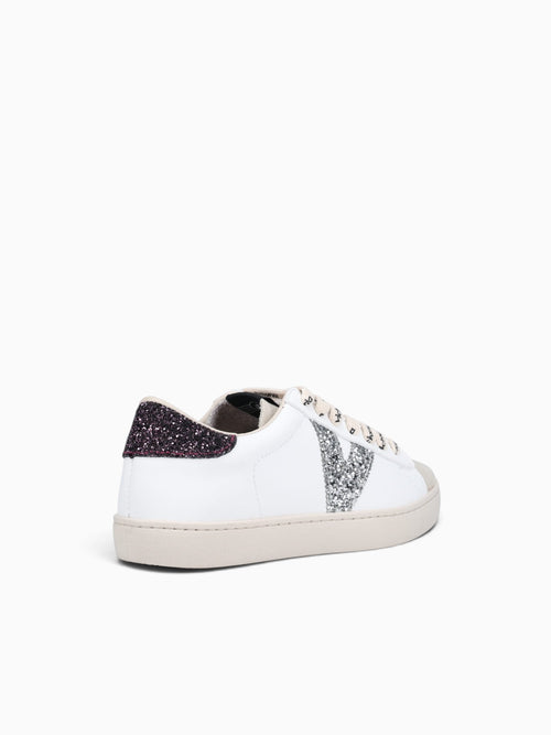 Berlin Glitter Cordon Burdeos Leather White Multi / 5 / M