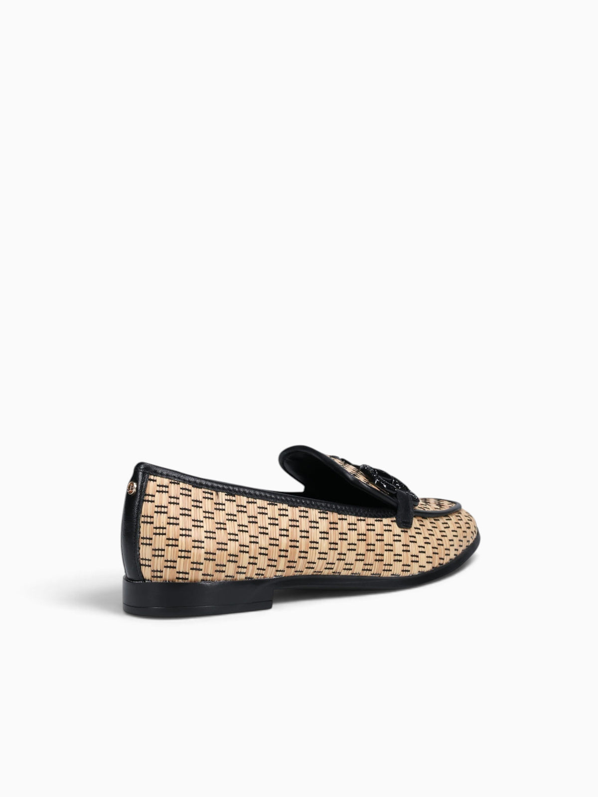 Jordana Natural Preto rafia Leather Black Multi / 5 / M