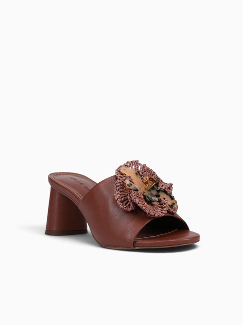 Josephine Flores Marron Leather Brown / 5 / M