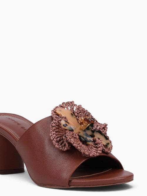 Josephine Flores Marron Leather Brown / 5 / M