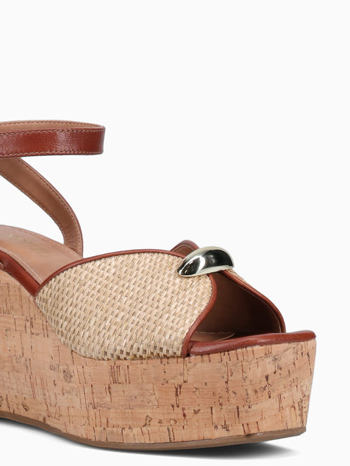 Arlene Wood Natural torino Palha Natural / 5 / M