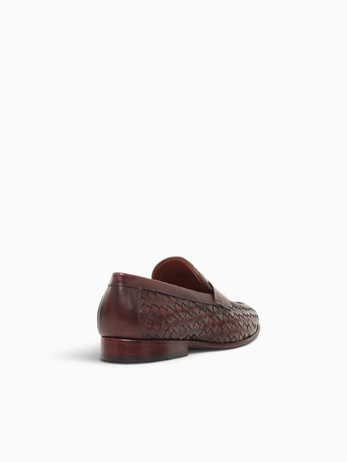 Samal Pinhao Woven Leather Cognac / 7 / M