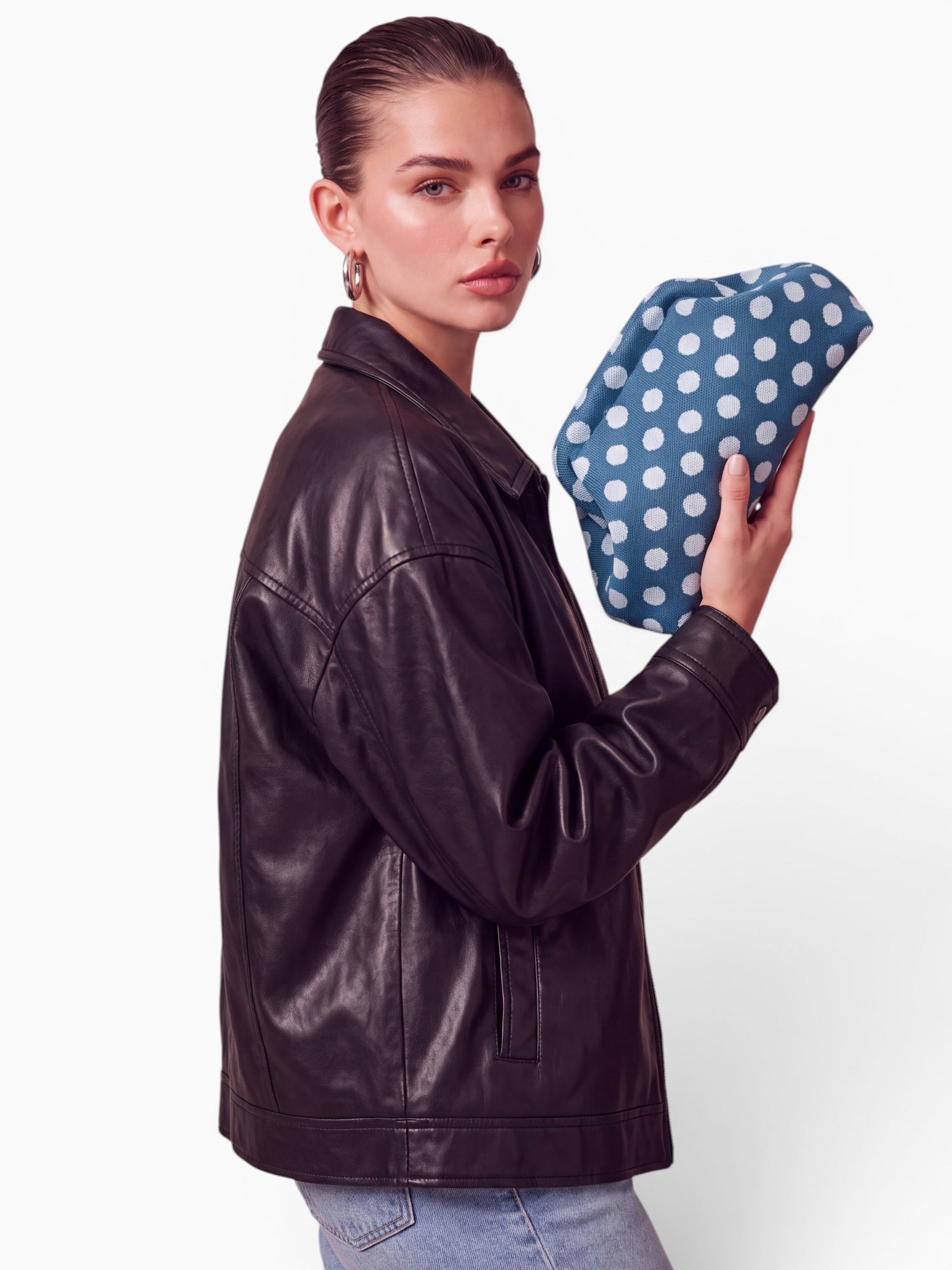 City Girl Pouch Polka Dot Blue Blue