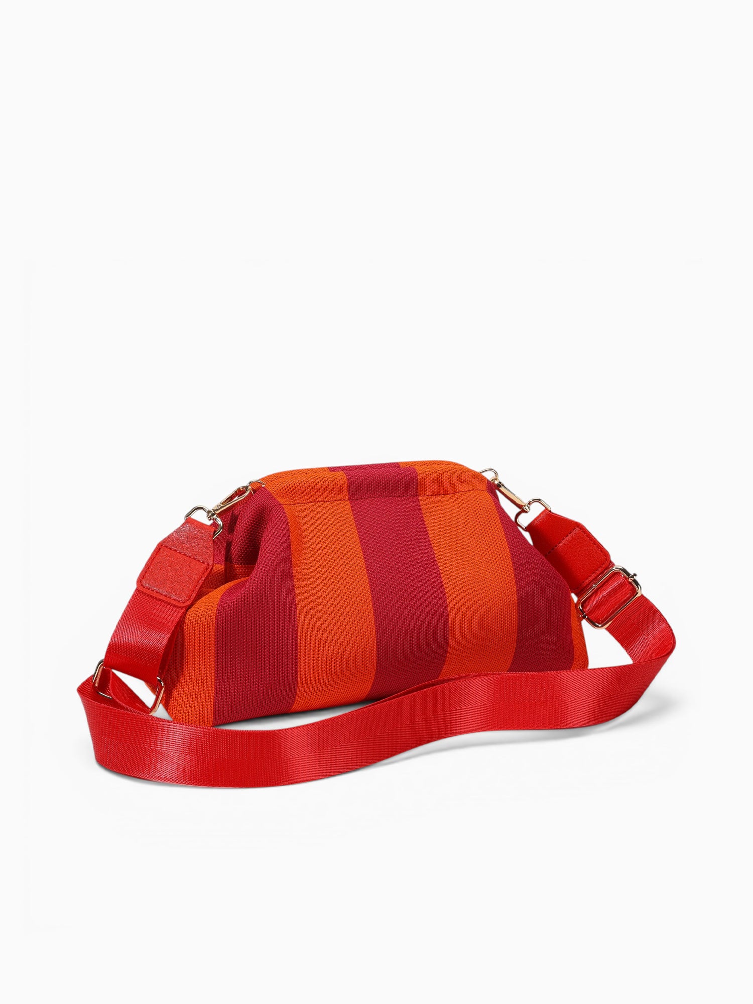 City Girl Pouch + Strap Red Orange Red Multi
