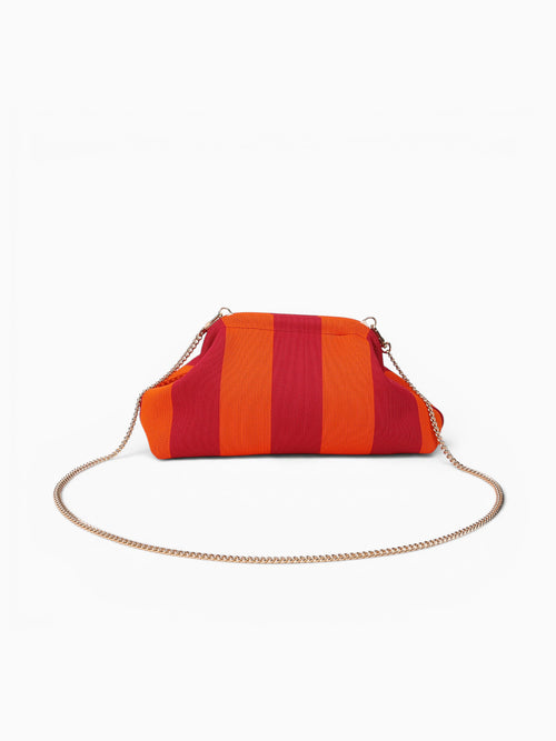 City Girl Pouch + Strap Red Orange Red Multi