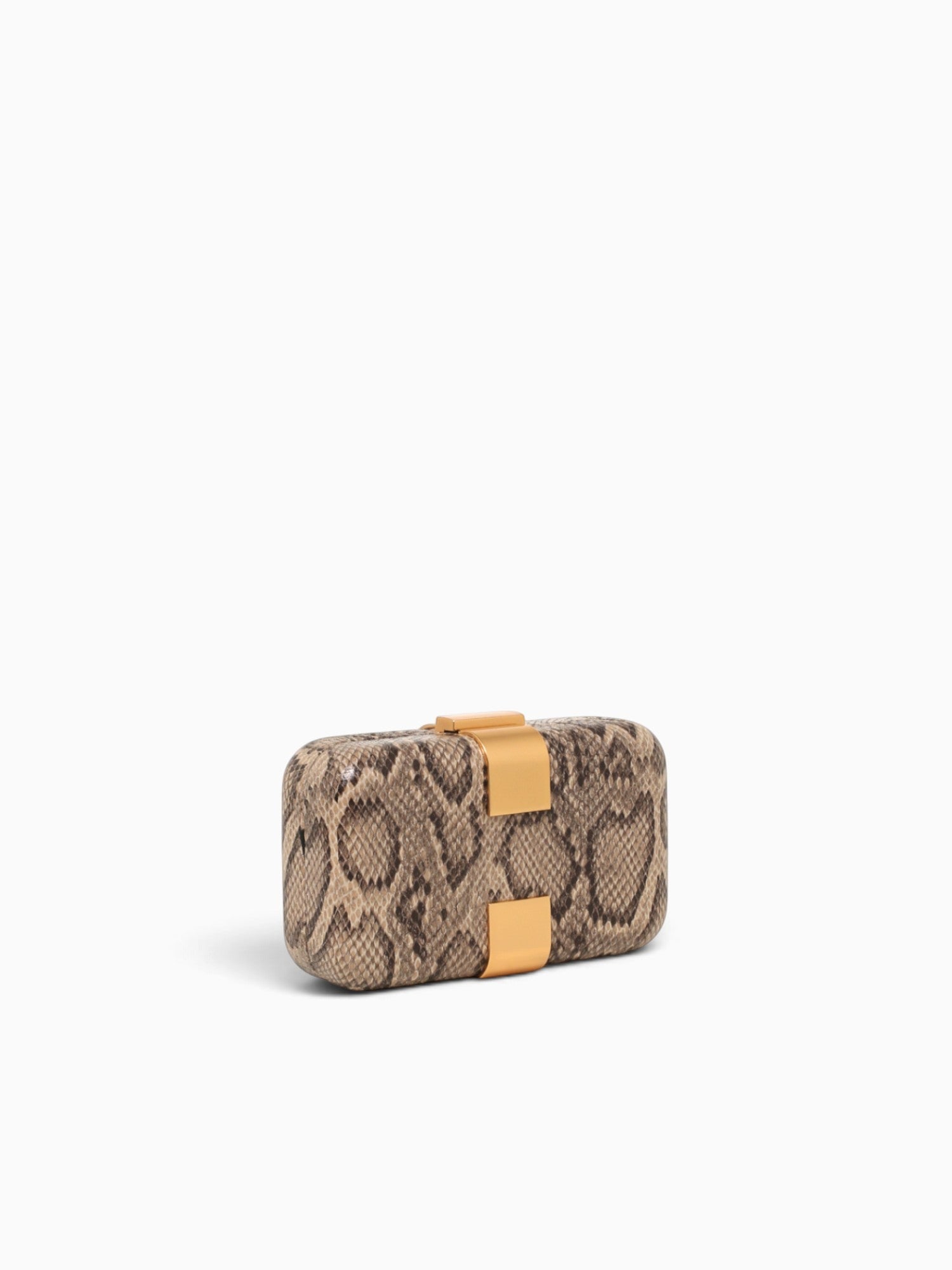 Amelie Box Bag Snake Beige Beige Multi