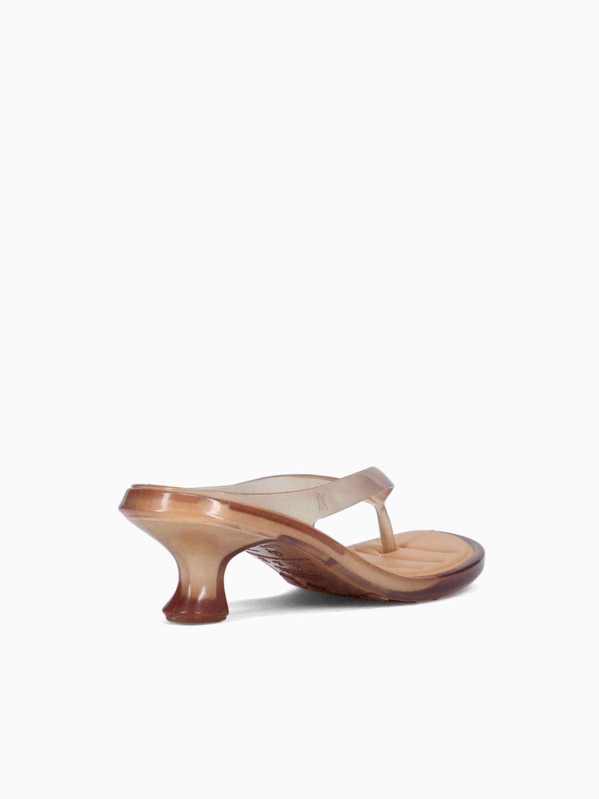 Flip Flop Kitten Heel Clear Beige Beige / 5 / M