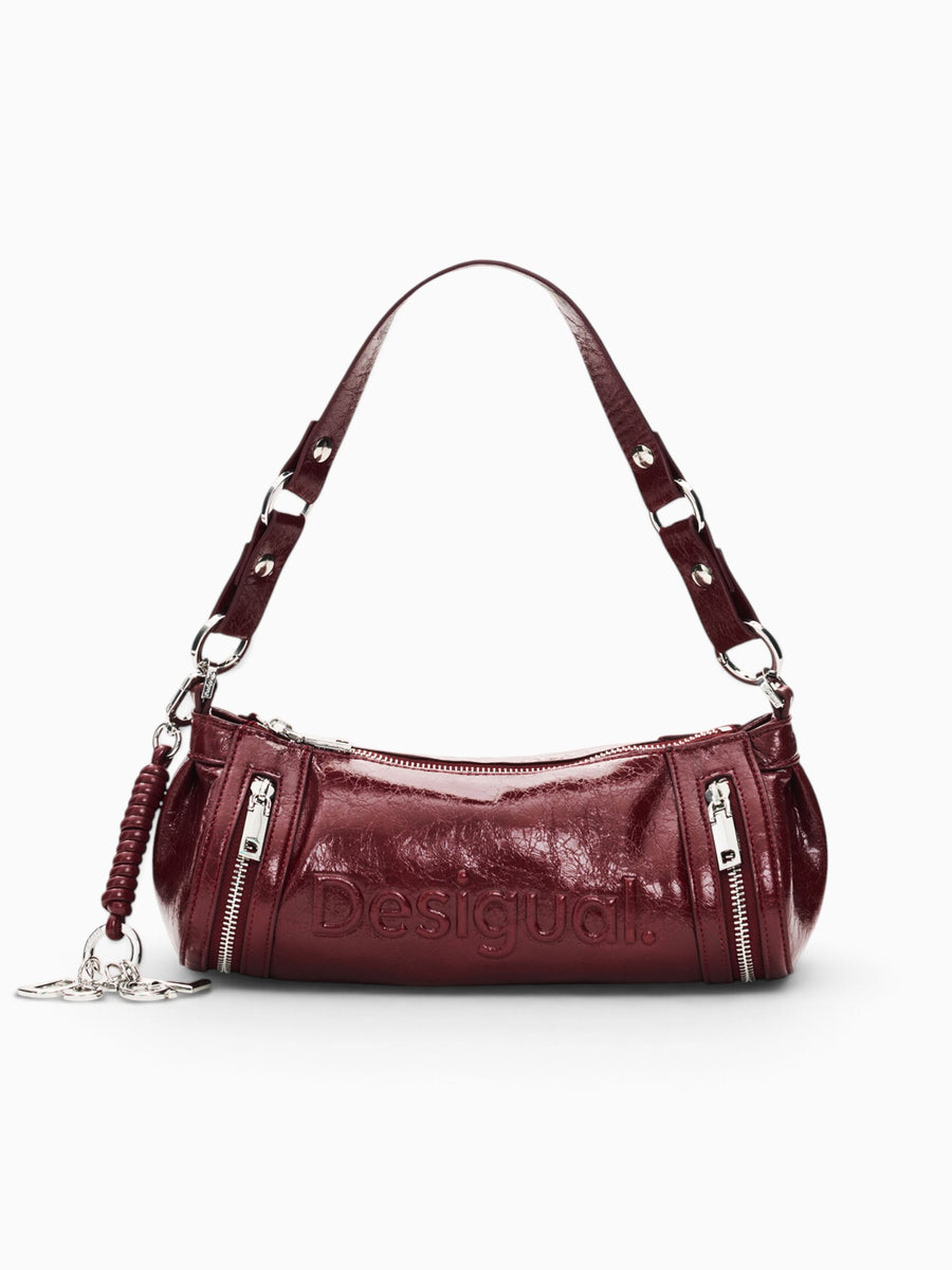 Half Logo Zarauz Shoulder Bag Burghundy Dark Red