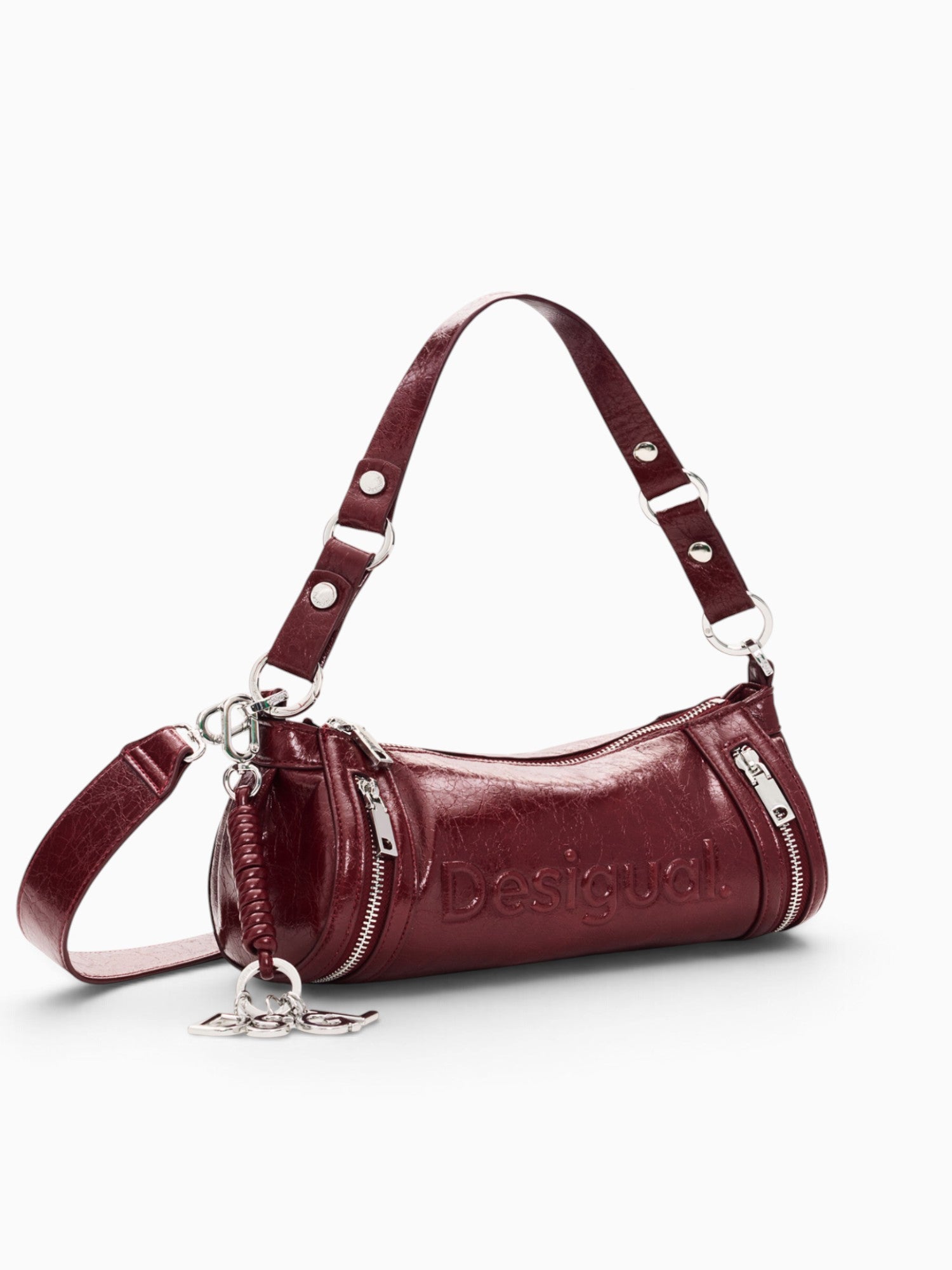 Half Logo Zarauz Shoulder Bag Burghundy Dark Red