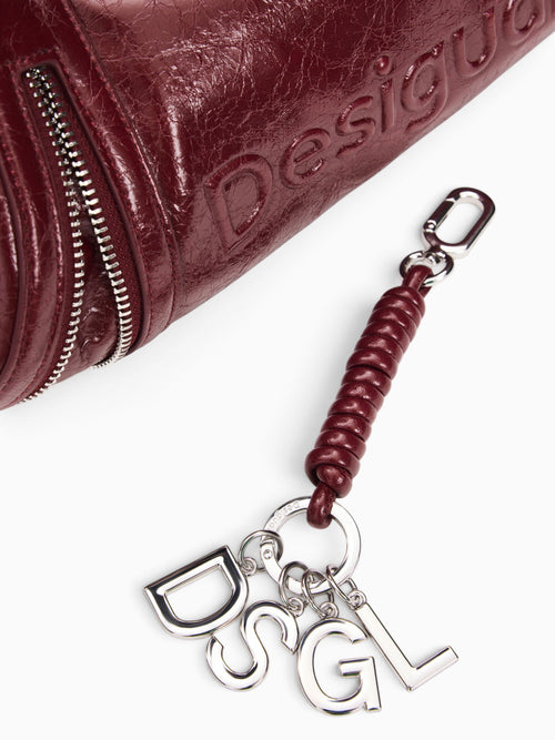 Half Logo Zarauz Shoulder Bag Burghundy Dark Red