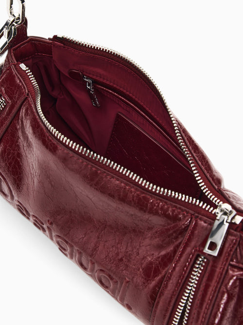 Half Logo Zarauz Shoulder Bag Burghundy Dark Red