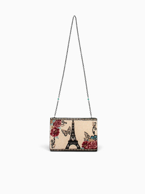 Parisian Clutch White Multi White Multi