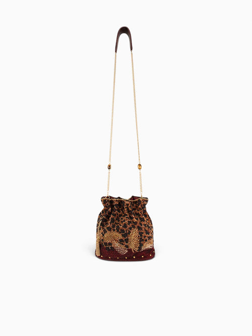 A Little Wild Shoulder Bag Brown Multi Brown Multi