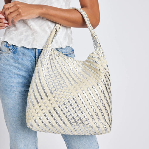 Ellery Shoulder Bag Silver Ivory