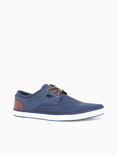 ANCHOR AL2381 NAVYBROWN WASHED CANVAS Navy / 7 / M