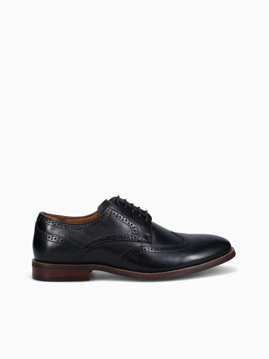 Rucci Wingtip 13383001 Black Leather Black / 7 / M